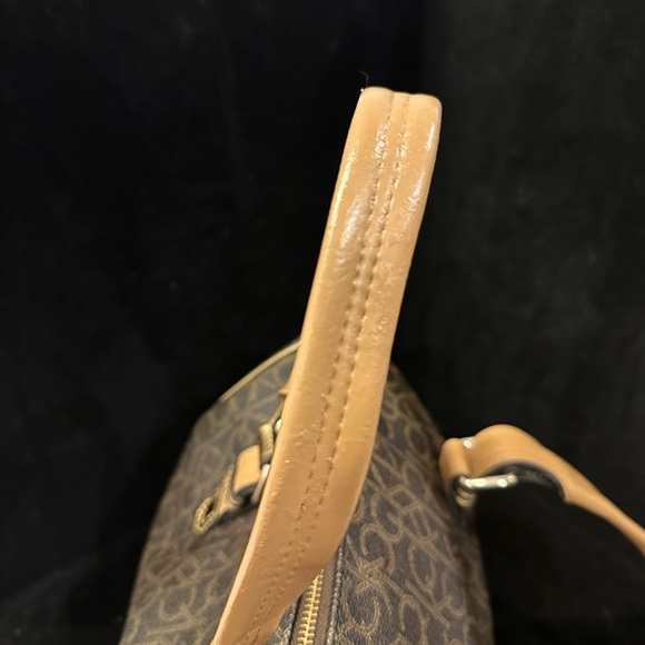 Calvin Klein Black and Tan Satchel - Picture 9 of 13